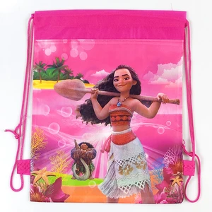 Çocuklar için Disney Prenses Tema Parti Çantaları, erkek ve kız çocukları için ipli çantalarla birlikte bulunan dokunmamış kumaşlar, Sırt çantası, doğum günün kutlu olsun, 12 adet / grup Küçük prens partisinin ilk 10 satışı - №10