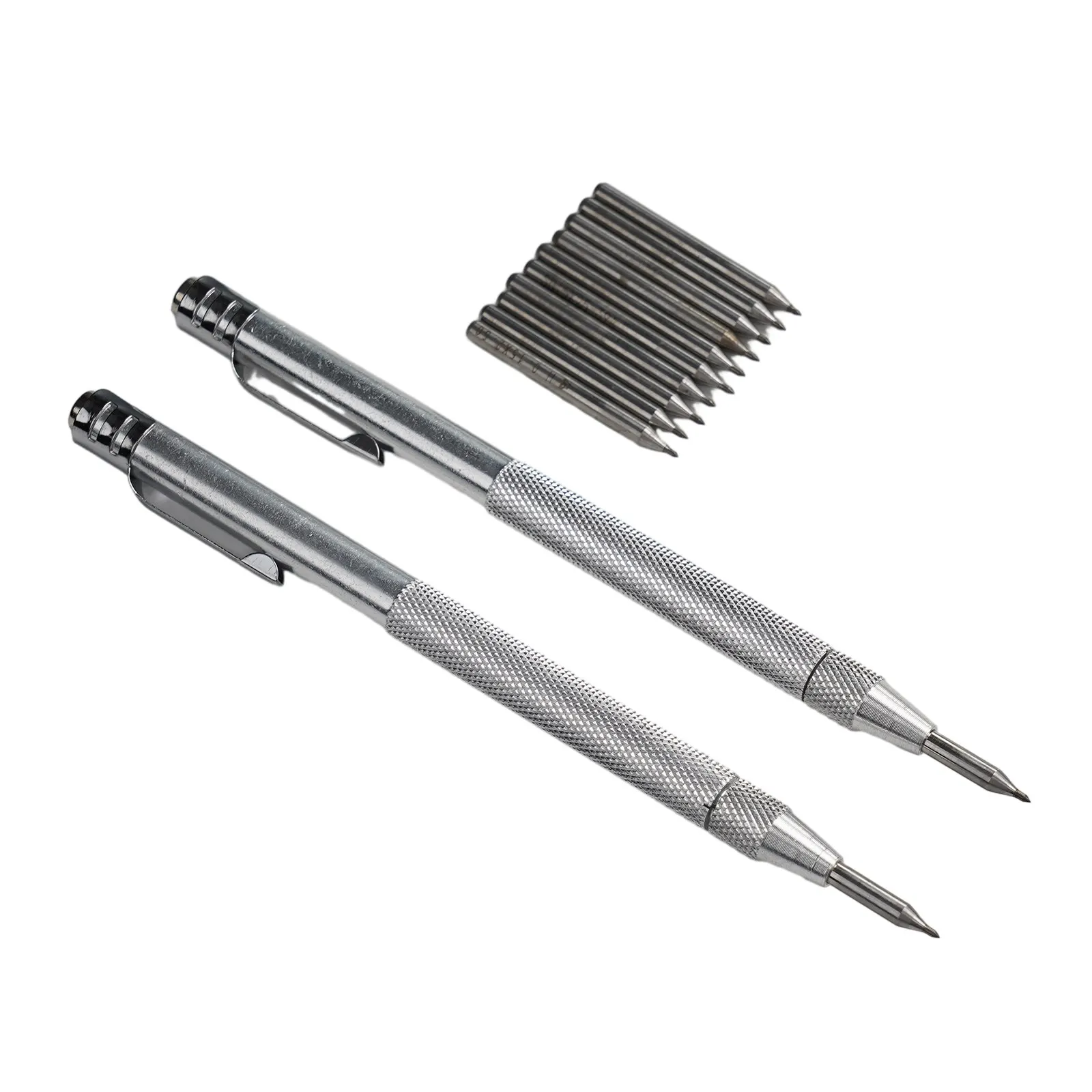 Strumento manuale penna Scriber punta in metallo duro acciaio inossidabile carburo di tungsteno 10 pezzi di ricambio per incisione lamiera