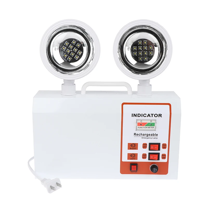 مزدوج الرأس Led أضواء الطوارئ النار IP30 تخزين الطاقة الطاقة طويلة الأمد السيارات على الحائط الممر الممر مؤشر الضوء