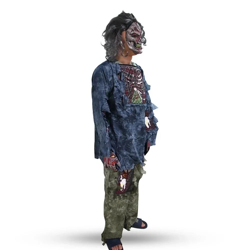 

2025 Halloween Zombie Costume Fancy Dress Cosplay Costumes Horror Outfits Scary Party Horrible Corpse Wear