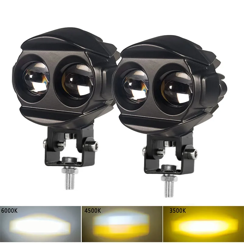 Motorcycle 60w LED Lens Auxiliary Headlight Spotlight Lamp Flash For For BMW G310R G310GS R1200GS ADV F800GS S1000R.