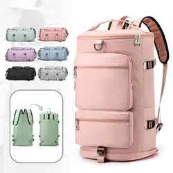 Dry Wet Separation Backpack with Large Capacity and Multifunctional Short Distance Travel Waterproof Mommy Backpack