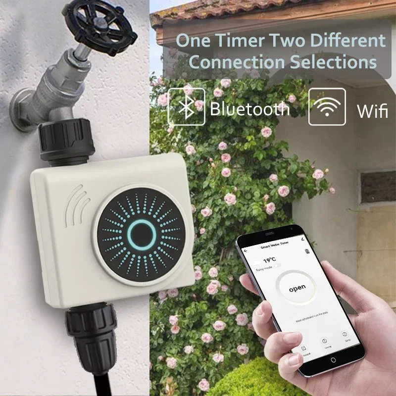 Free App Control Wi-Fi Gateway 2 Mode Connection Garden Lawn Greenhouse Use Smartphone Control Water Timer