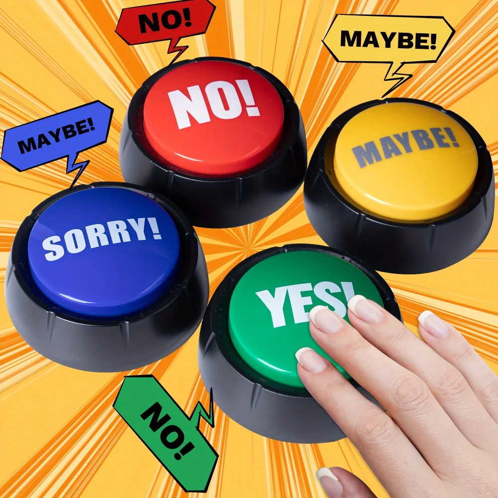 مضحك حفلة الحديث زر لا ربما آسف نعم زر الصوت اللعب المنزل مكتب حفلة الكمامة الإجابة الطنانات لعبة للألعاب الصوتية الممتعة #3