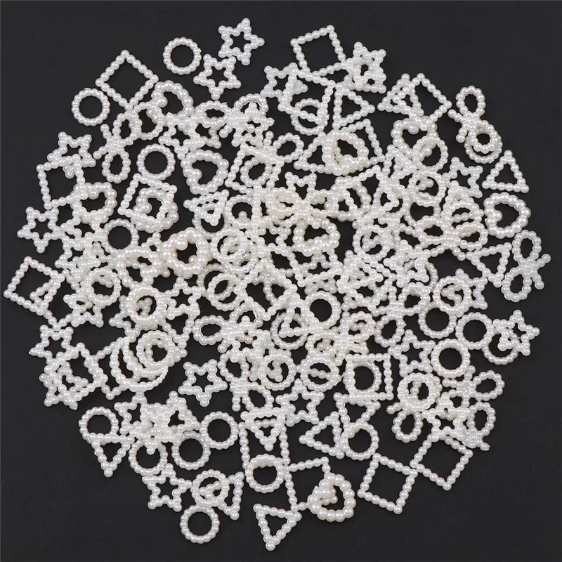 20g Random Imitation Pearl Star Heart Spacer Beads Accessories Acrylic Bracelet Necklace Beads Findings For Diy Jewelry Making