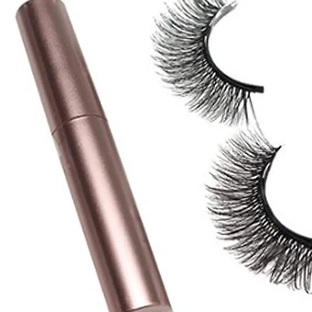 Falsches Wimpern-Set mit flüssigem Eyeliner, natürlich dauerhaftes Verlängerungsset für tägliches Make-up, Geburtstag, dramatische Treffen, natürlicher Look