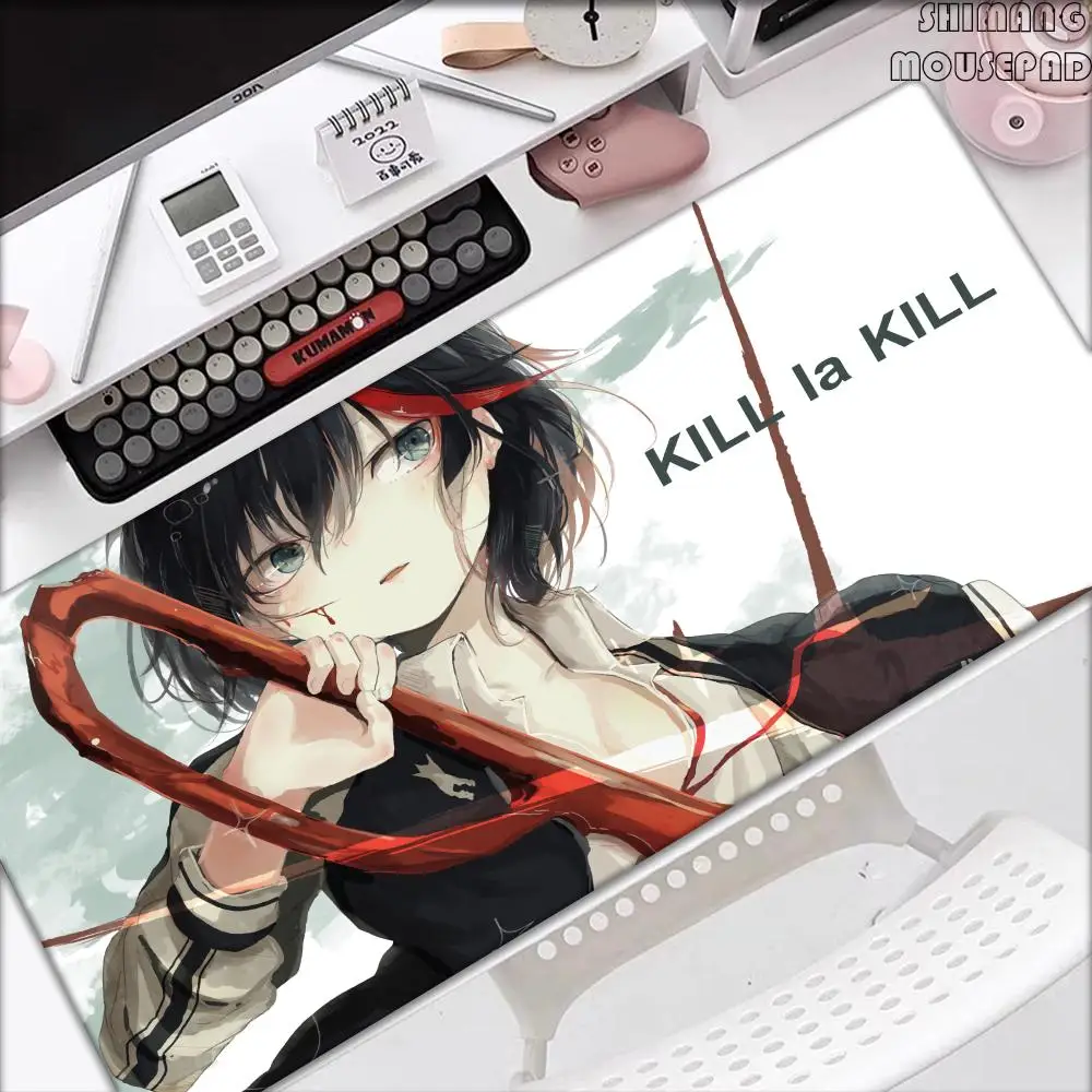 

Anime Kill La Kill Matoi Ryuuko Mouse Pad Hot Game Large Computer Gaming Mouse Pad Waterproof PU Wholesale and Leather 1000x500