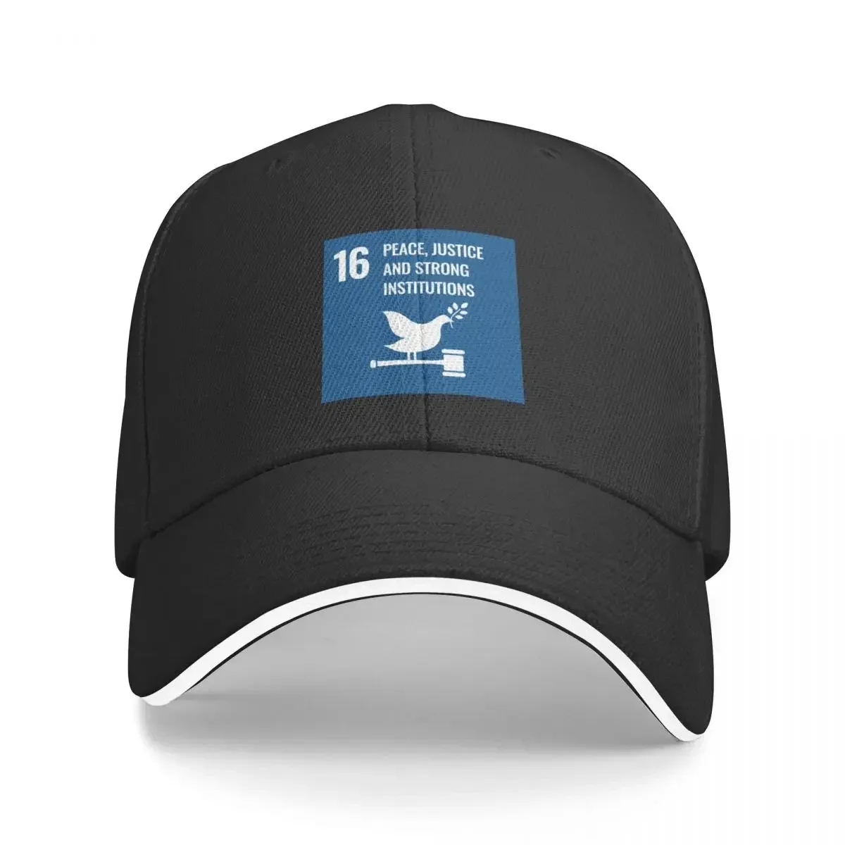UN SDG - Sustainable Development Goals Goal 16 Baseball Cap Sunscreen Hat Luxury Brand Luxury man cap Ladies Men's