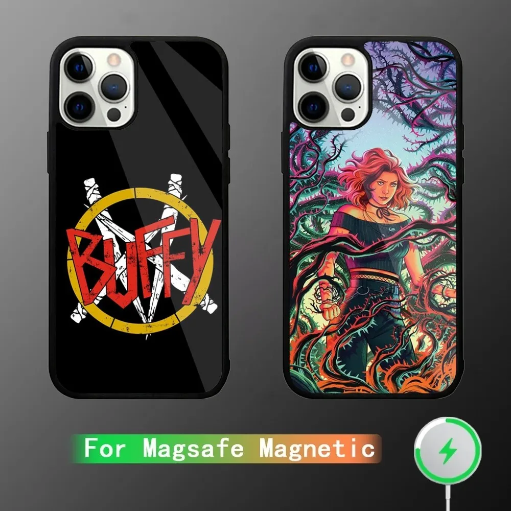 B-Buffy the V-Vampire S-Slayer Phone Case For iPhone 15,14,13,12,11,Plus,Pro,Max Mini Magsafe Magnetic Wireless Charging