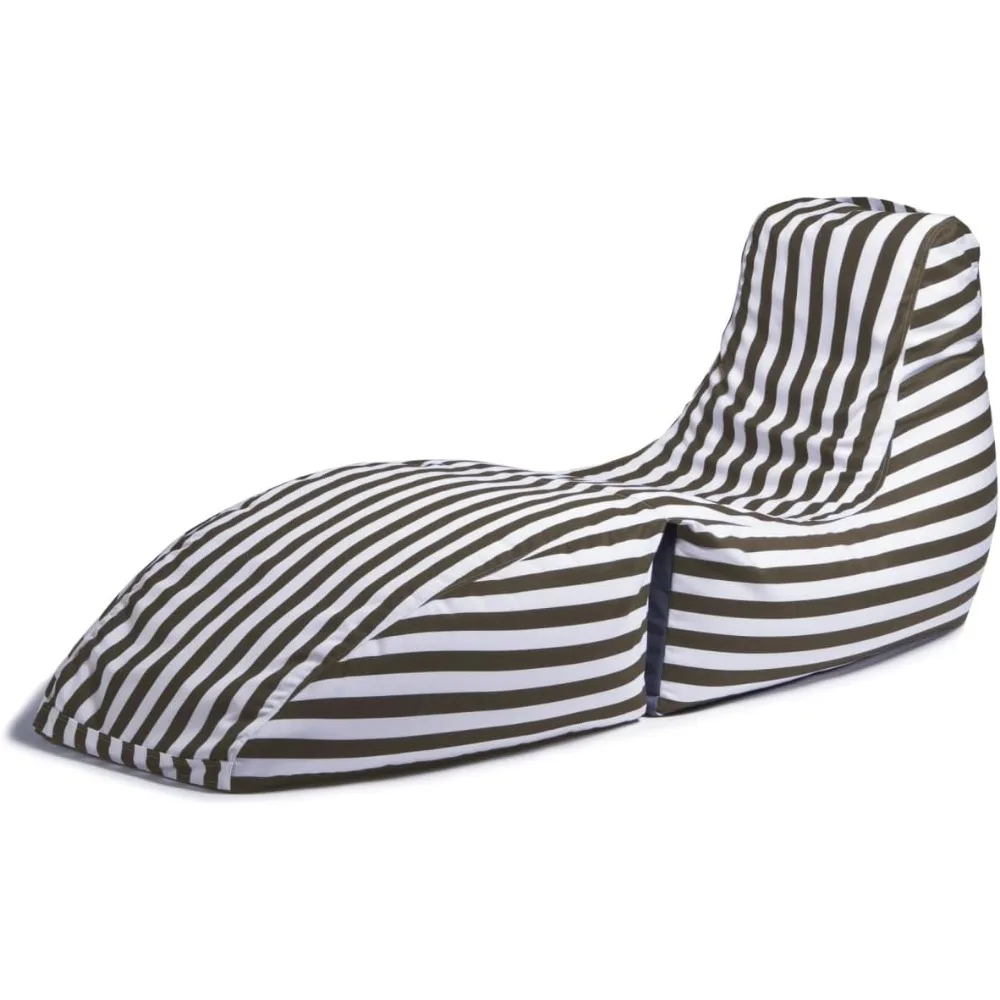 

Prado Outdoor Chaise Lounge, Taupe Stripes