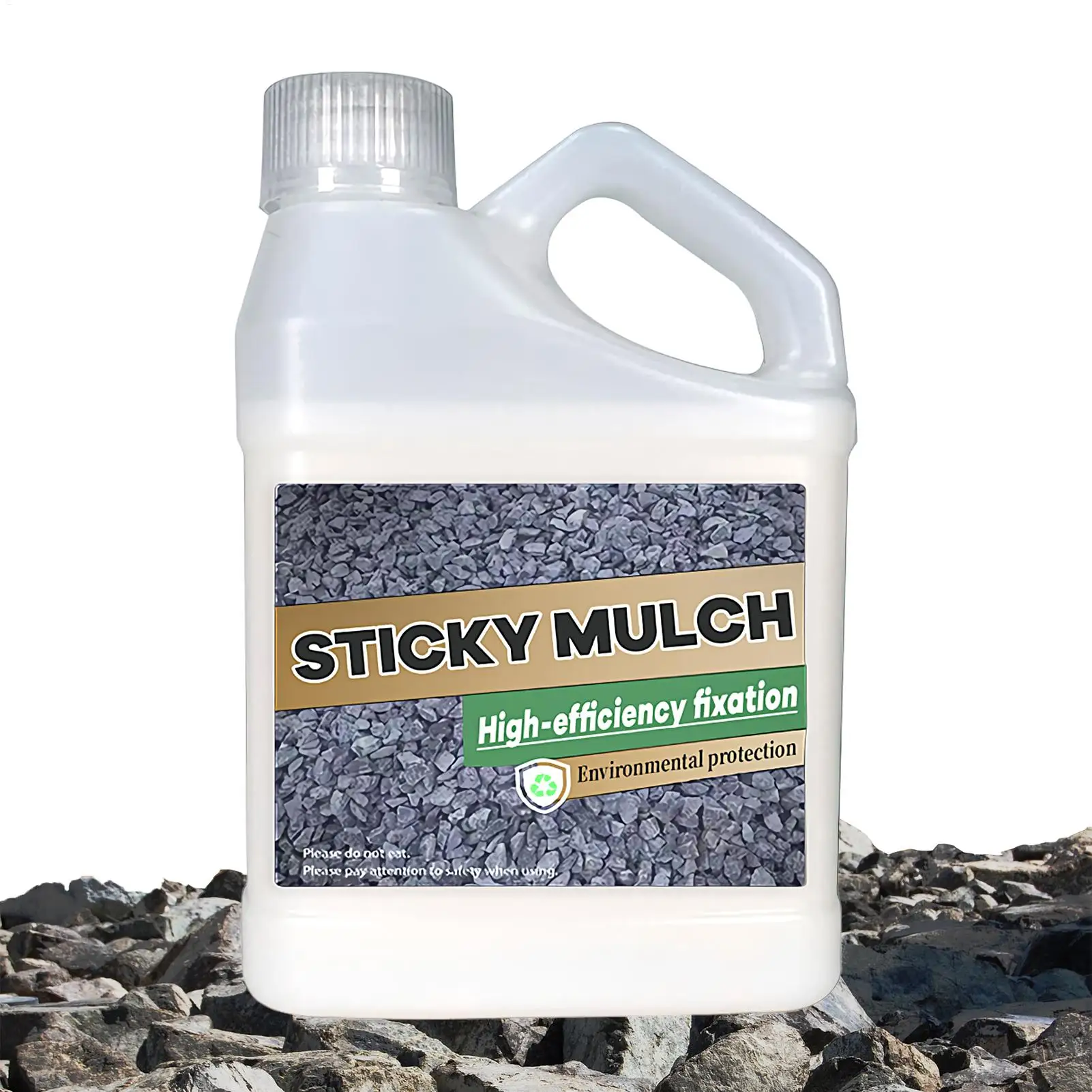 

Landscape Glue Quick-Dry Landscape Glue Binder Transparent Waterproof 500G Stabilizer for Outdoor Wood Chips Gardens Gravel