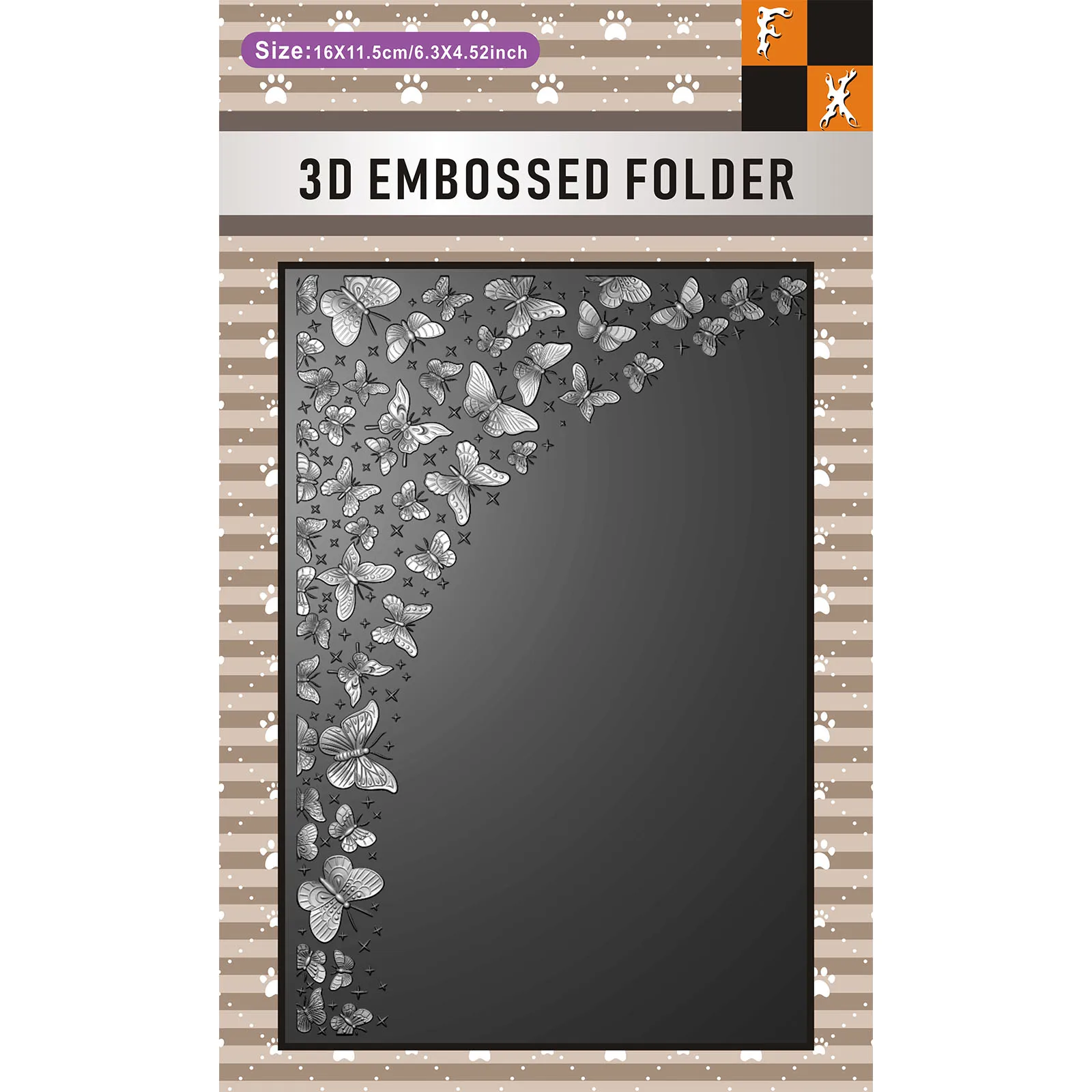اختيار شعبي، مجلد منقوش ثلاثي الأبعاد الأكثر مبيعًا، نسيج "Butterfly Shadow Dancing in the Dreamy Corner"، سهل الاستخدام للبطاقة m