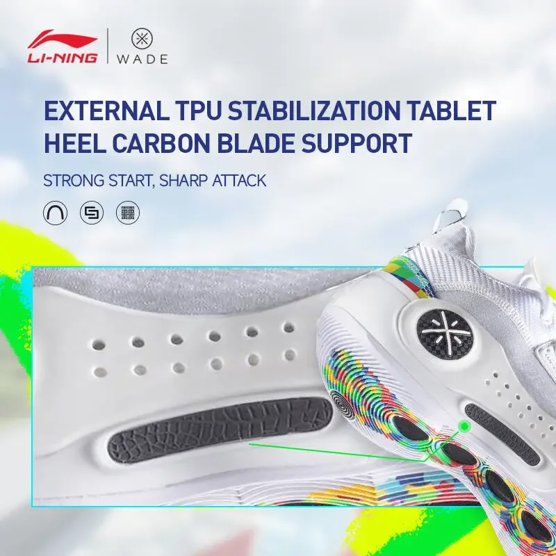 أحذية كرة السلة للرجال من LI-NING Way of Wade 10 بطانة أحذية رياضية احترافية لوحة كربون أحذية رياضية للمنافسة ABAS083