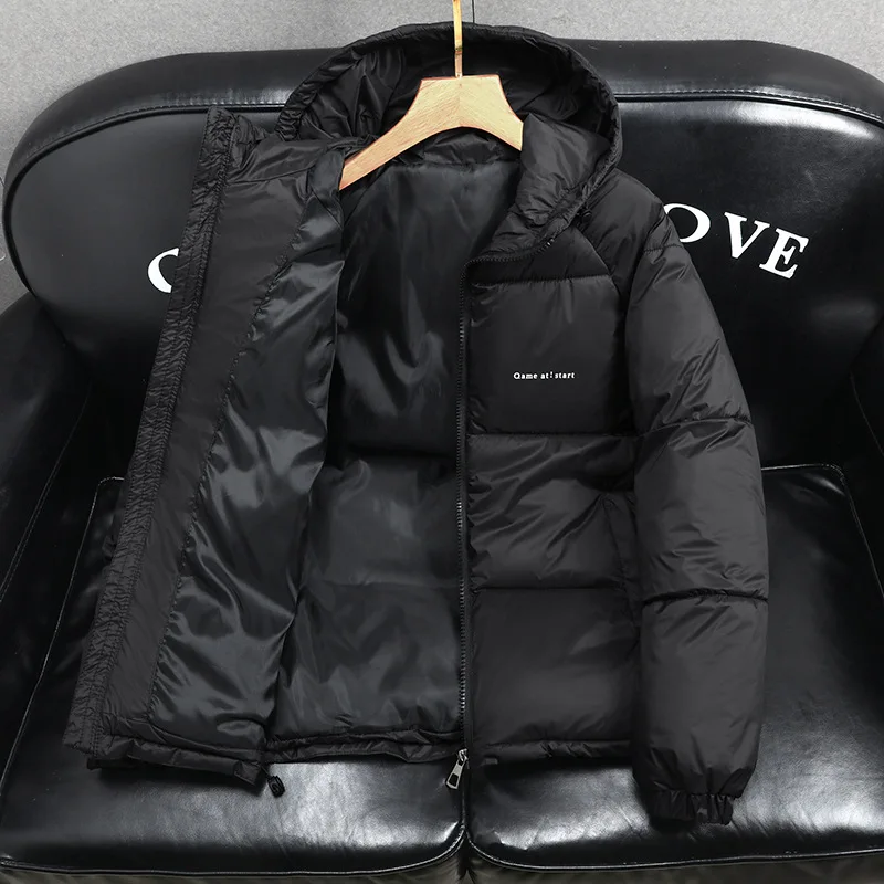 

Новые зимние хлопковые пальто для мужчин, теплые модные модные хлопковые куртки с капюшоном для молодежи, повседневные хлопковые пальто для мужчин