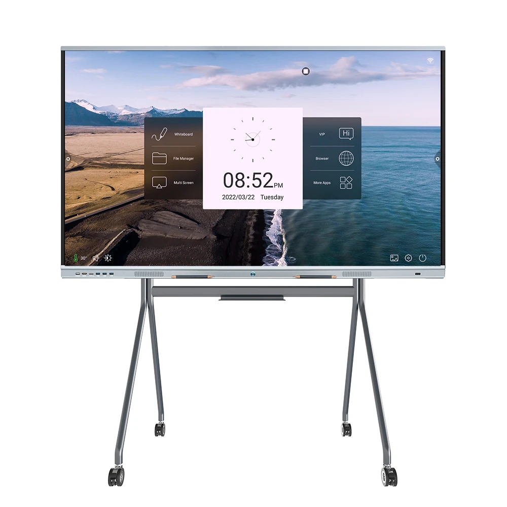 

LT 75 Inch Dual System 4K LCD Smart Display Multi Touch Flat Panel Digital Whiteboard Interactive Board for School Office