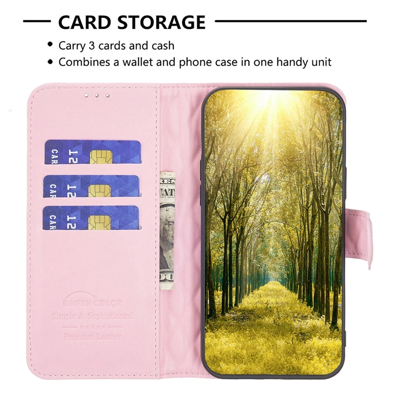 For Xiaomi 13 Lite Case Fashion Rhombus Chic Style Leather Wallet Card Slots Case na for Xiomi Xiaomi 13 lite 13Lite Phone Cover