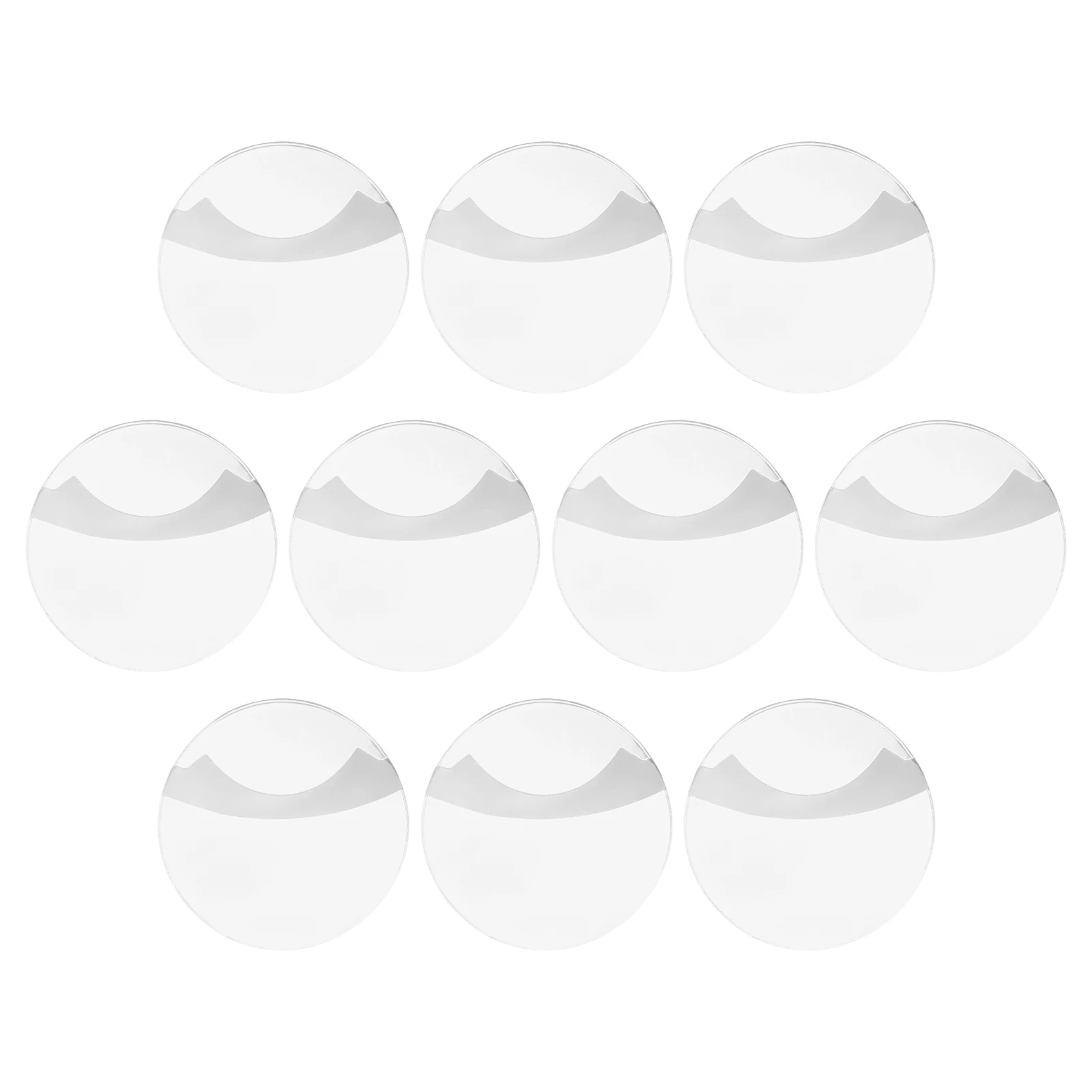 

10 Pcs Badge Case Protection Sleeves Pendant Button Protectors Plastic Holder Clear
