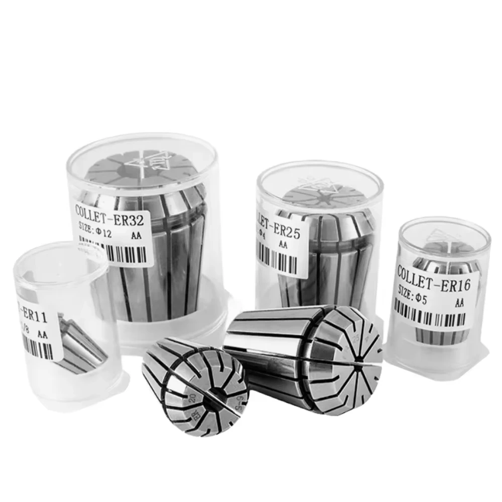 1PC ER25 ER32 ER40 High Precision 0.003mm 0.005mm 0.008mm Spring Collet Suitable Engraving Machine Spindle CNC Machining Center
