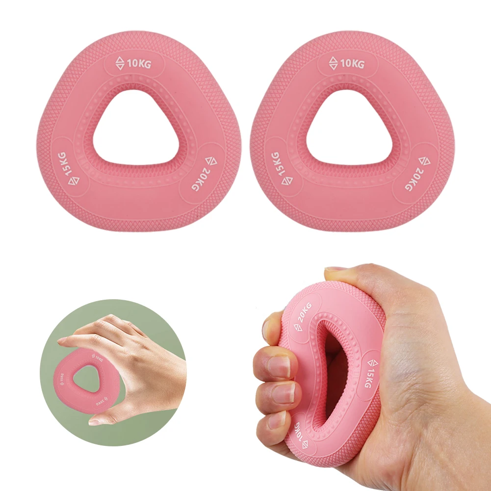 Forearm Exercise Grip Trainer 3 Resistance Levels Hand Grip Strengthener Ring Muscle Training Silicone Ring for Fitness Workout