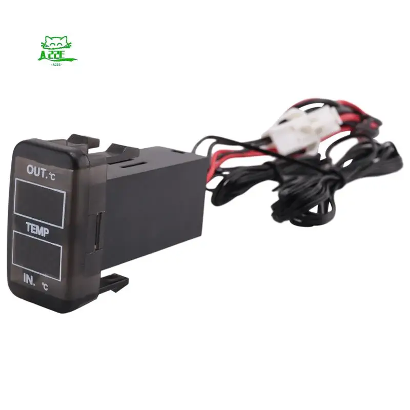 

A22E-Двойной дисплей температуры внутри и снаружи автомобиля Двойной датчик температуры для Toyota Corolla Reiz Prado Prius