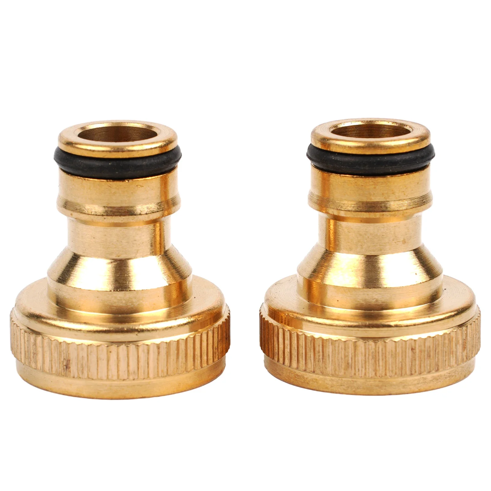 2pcs Thread Connector Brass+Rubber 3/4