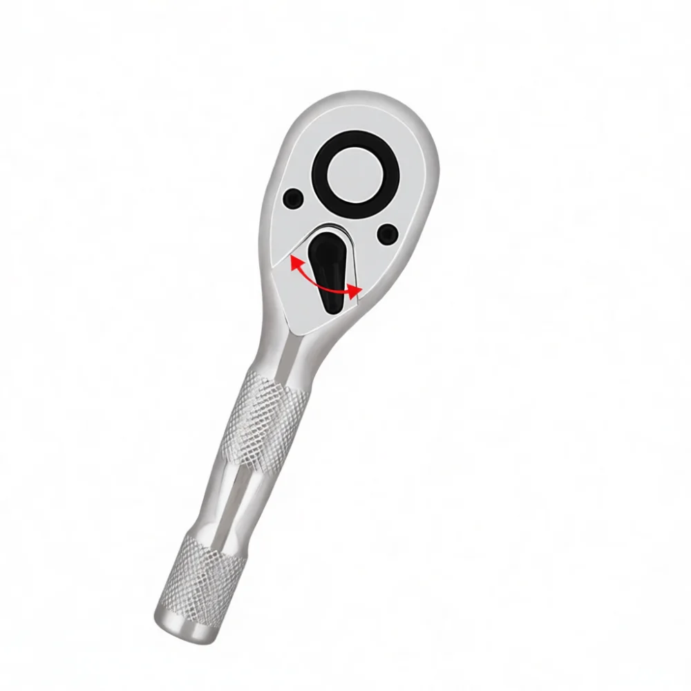 Professional Mini Ratchet Wrench Chrome Vanadium Socket Drive Spanner Comfortable Grip Narrow Space Mechanic Hand Tool
