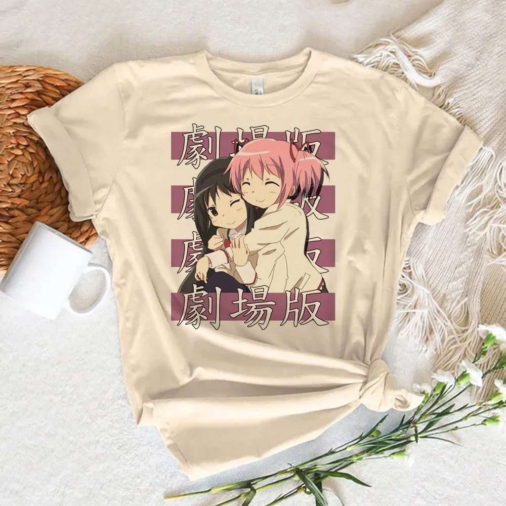 Madoka Magica t-shirt damski Y2K streetwear anime t-shirty damskie anime odzież