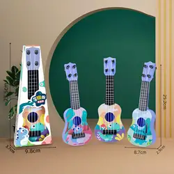 Mini Ukulele Guitar Toy Skill Improving Classical Early Educational Musical Instrument for Boys Girls Children Baby Xmas Gifts