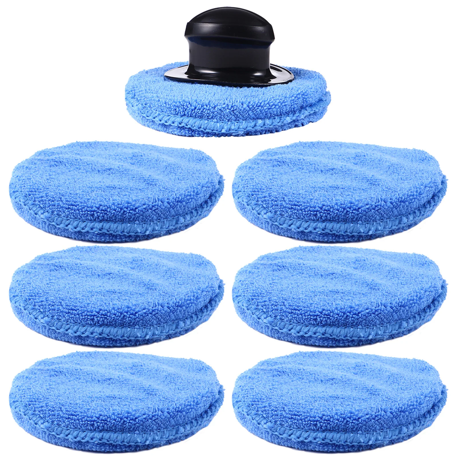 

8Pcs Car Wax Applicator Pad Smooth Fine Texture Scratch-Free Sponge for Professional Care Car Sponge Wiper