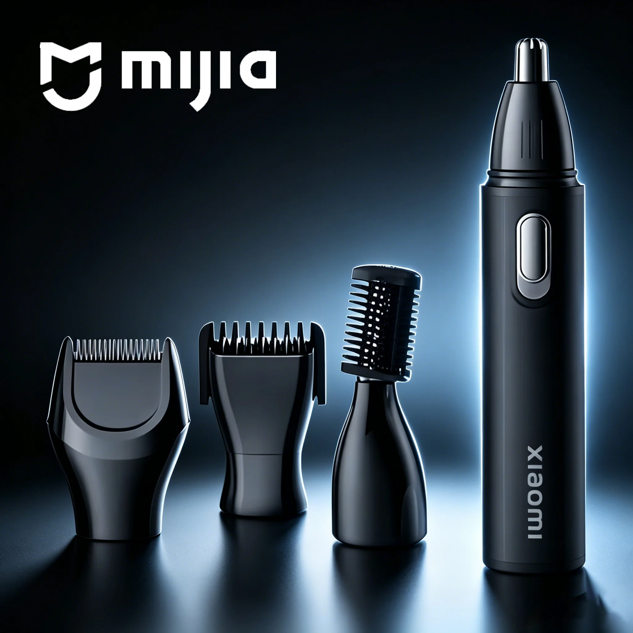 NEW MIJIA 4 in 1 Nose Hair Trimmer for Men USB Rechargeable Painless Ear Eyebrow Sideburn Beard Trimmer Cordless Grooming Kit