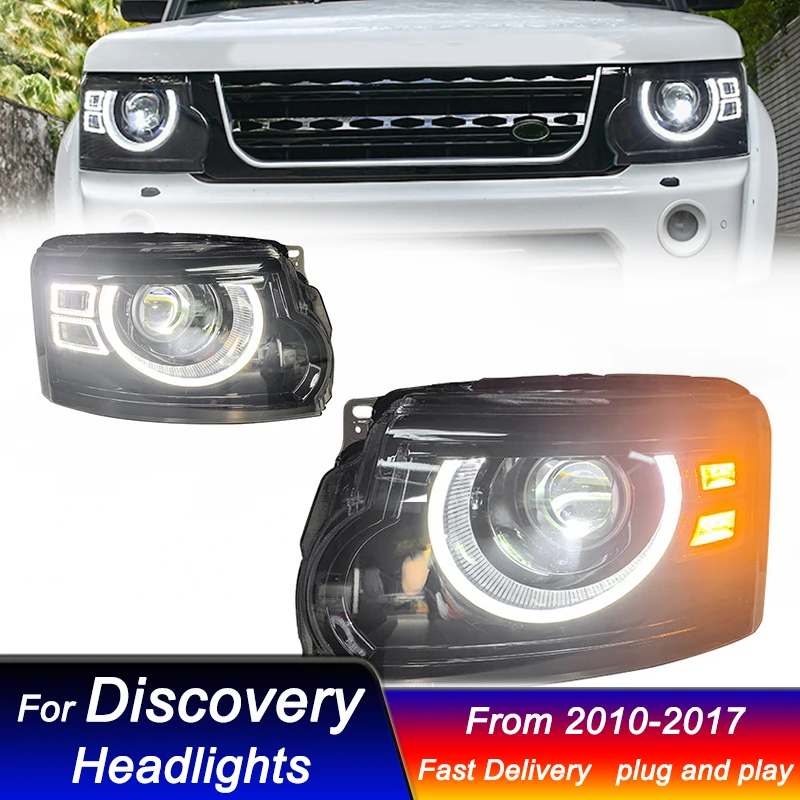 Car styling Headlights for Land Rover Discovery 3 4 sports 2010-2017 new Defender style full LED DRL Auto Signal light head lamp