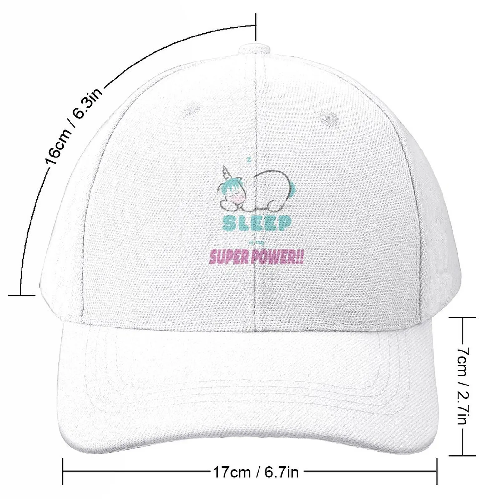 SLEEP is my super power!! Baseball Cap derby hat custom Hat Golf Baseball For Men Women's