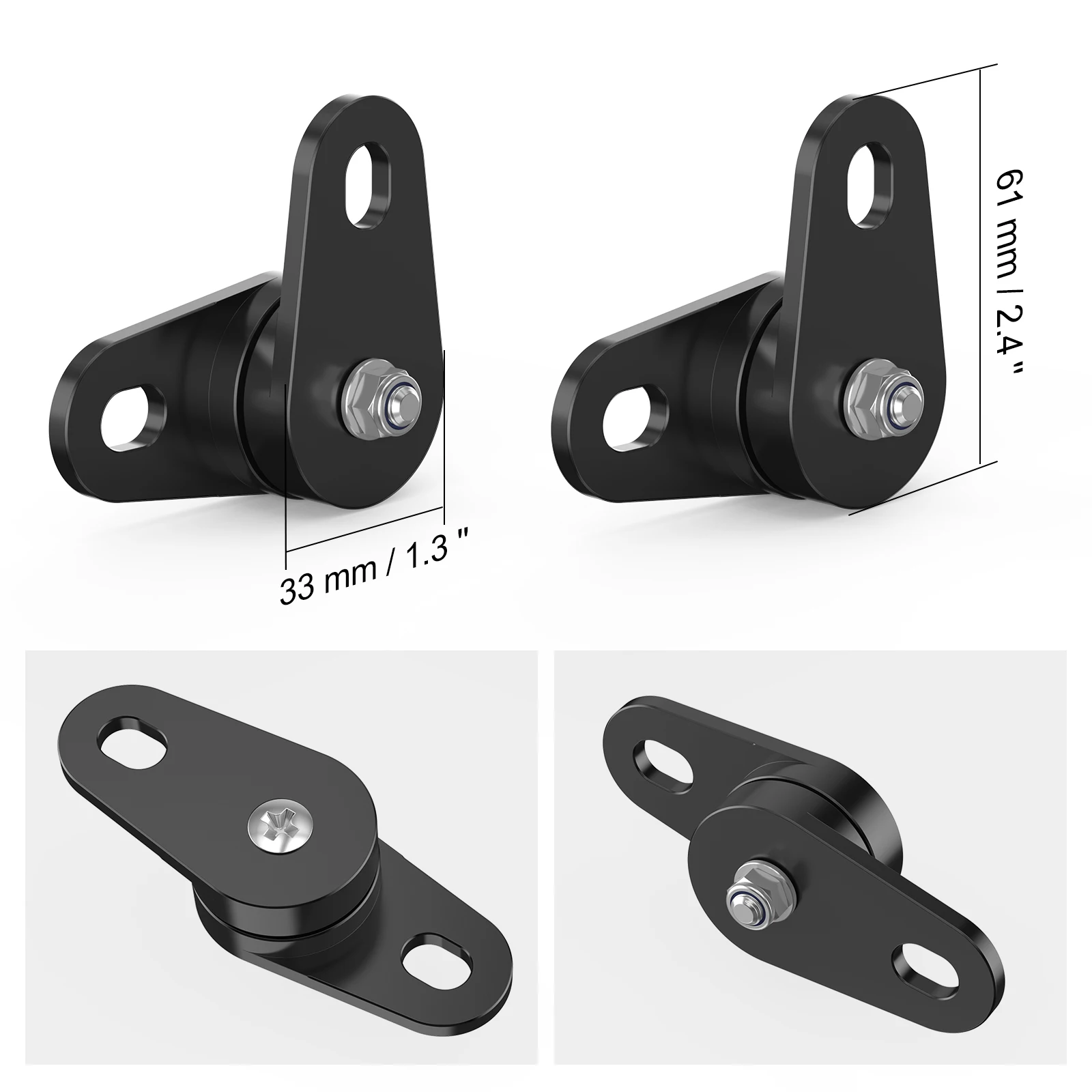 NICECNC For Yamaha Banshee 350 YFZ350 1987-2006 Adjustable Exhaust Pipe Mounts Hangers Muffler Bracket Aluminum ATV Accessories