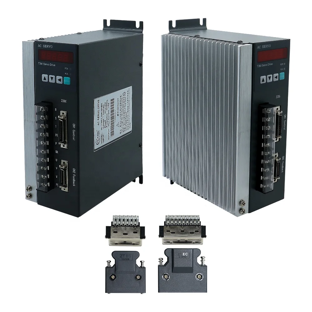 HLTNC 220V T3M/T3G-L30F Servo Motor Driver for Motion Control Applications Can Drive Various Types of Spindle Motor for Cnc