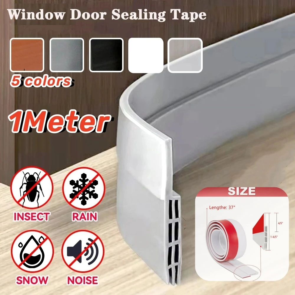 

Under Door Draft Stopper Sealing Strip Sound Proof Windproof Weather Strip Windshield Sealing Prevent Dust Pests Noise Reductio