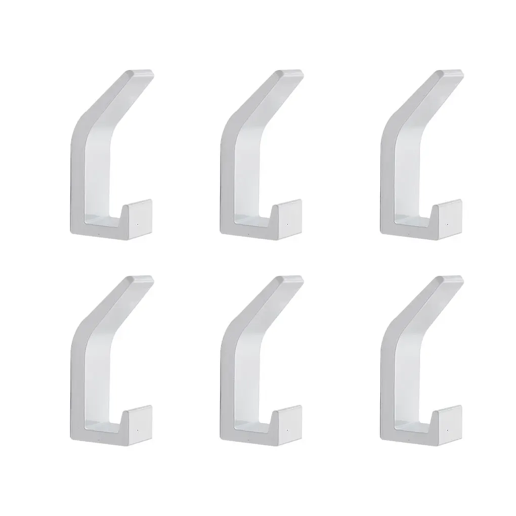 

6pack/lot Versatile Coat Hooks For Easy And Convenient Organization At Home Or Office Self-adhesive