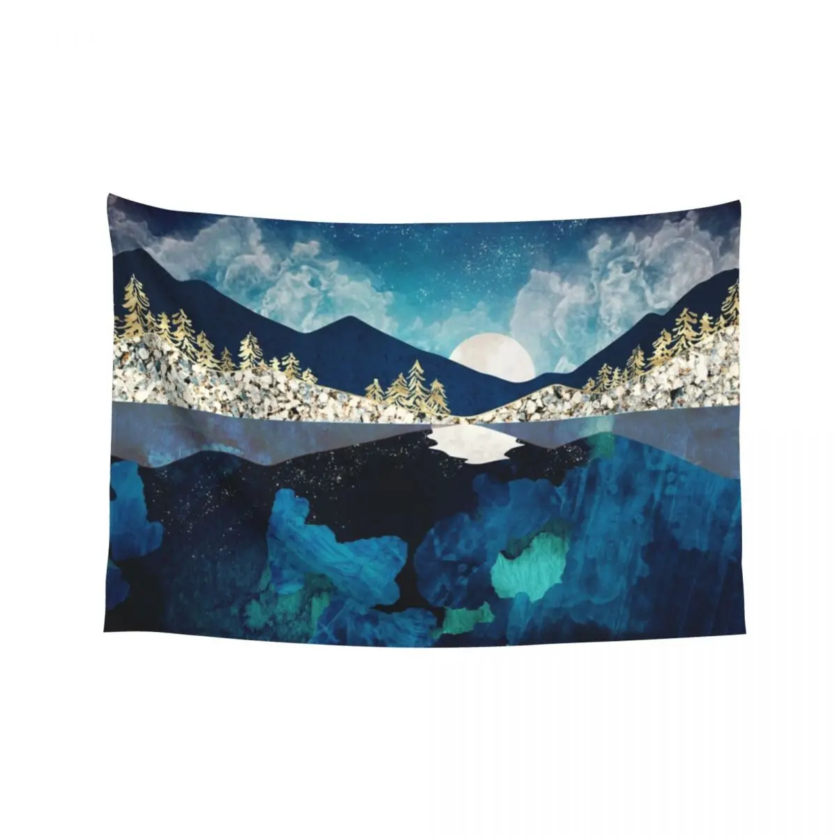 

Midnight Water Tapestry Aesthetics For Room Wall Decoration Items Room Decoration Accessories Tapestry