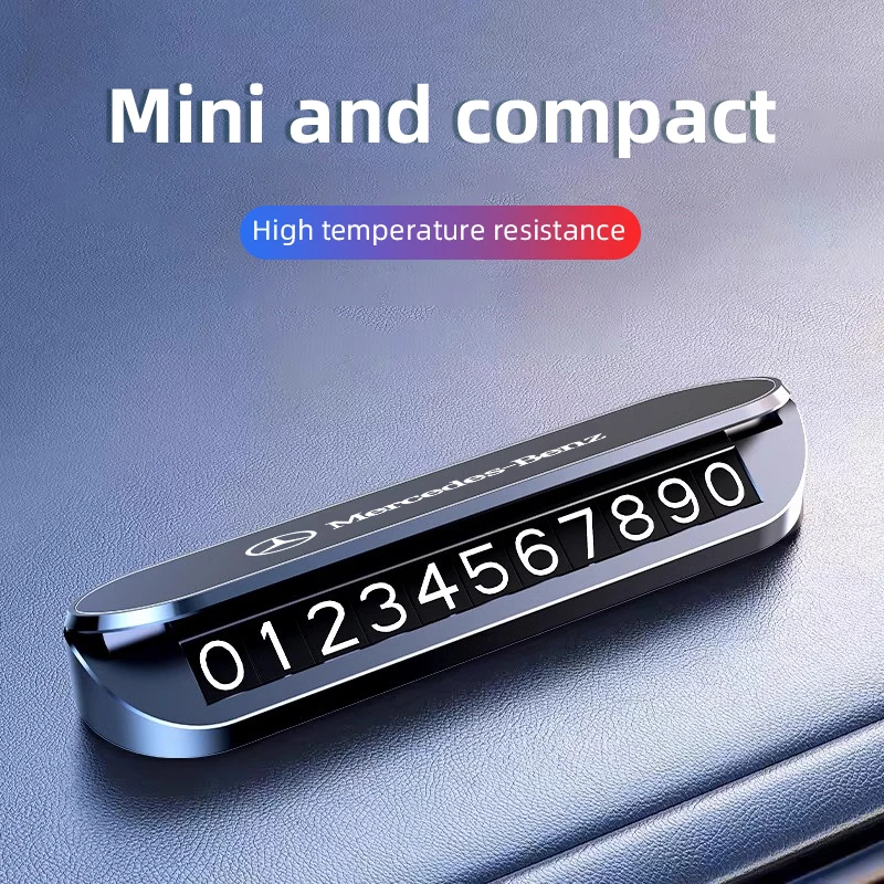 رقم الهاتف لوحة وقوف السيارات علامة توقف السيارات لمرسيدس بنز AMG A C E Class W201 W210 W108 W204 W205 W203 W211 W124 W177 C180