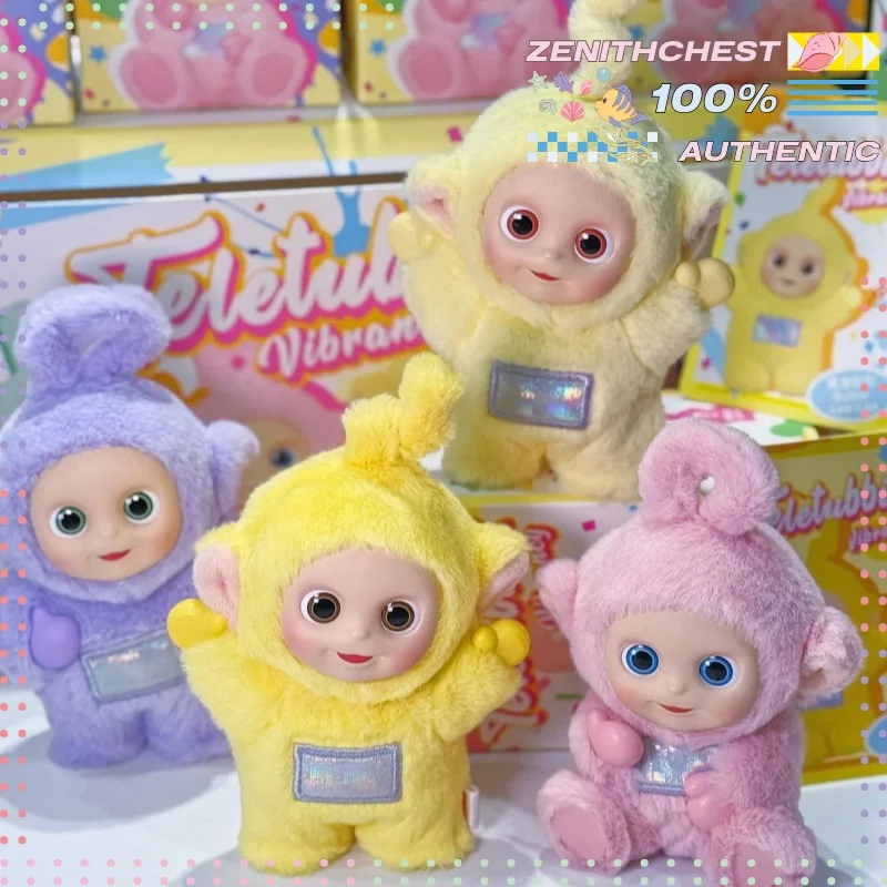 حقيقية البوب مارت Teletubbies Vibrancy سلسلة صندوق أعمى فريد مثيرة للاهتمام رائعتين عمل دمية لديكور مكتب والهدايا #1