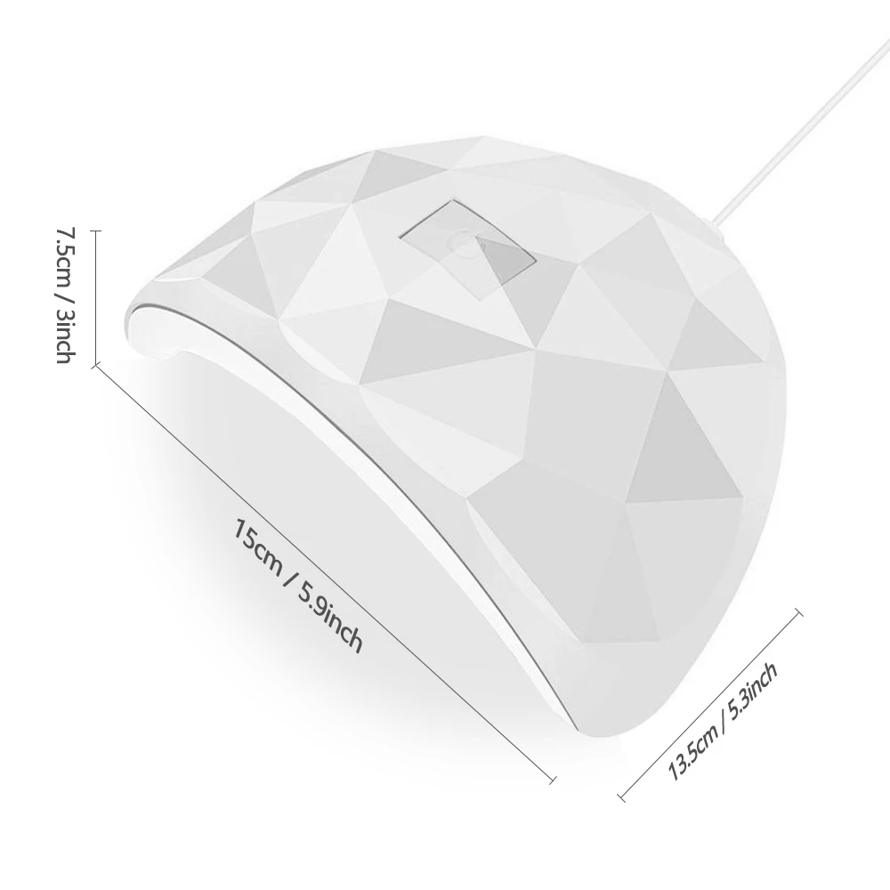 LULAA 54 W USB-Kabine, UV-LED-Nagelgel-LED-Lampe für Nagelzubehör, professionelles Material, Nageltrocknungslampe für alle Maniküre – Detail 17
