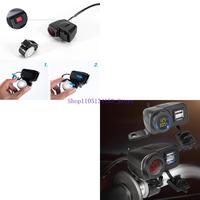 hg89 QC3.0 Usb Charger Motorcycle Quick Charge Plug Kit Voltage Temperature Display Switch On/Off Waterproof Dual Usb 12V 24V
