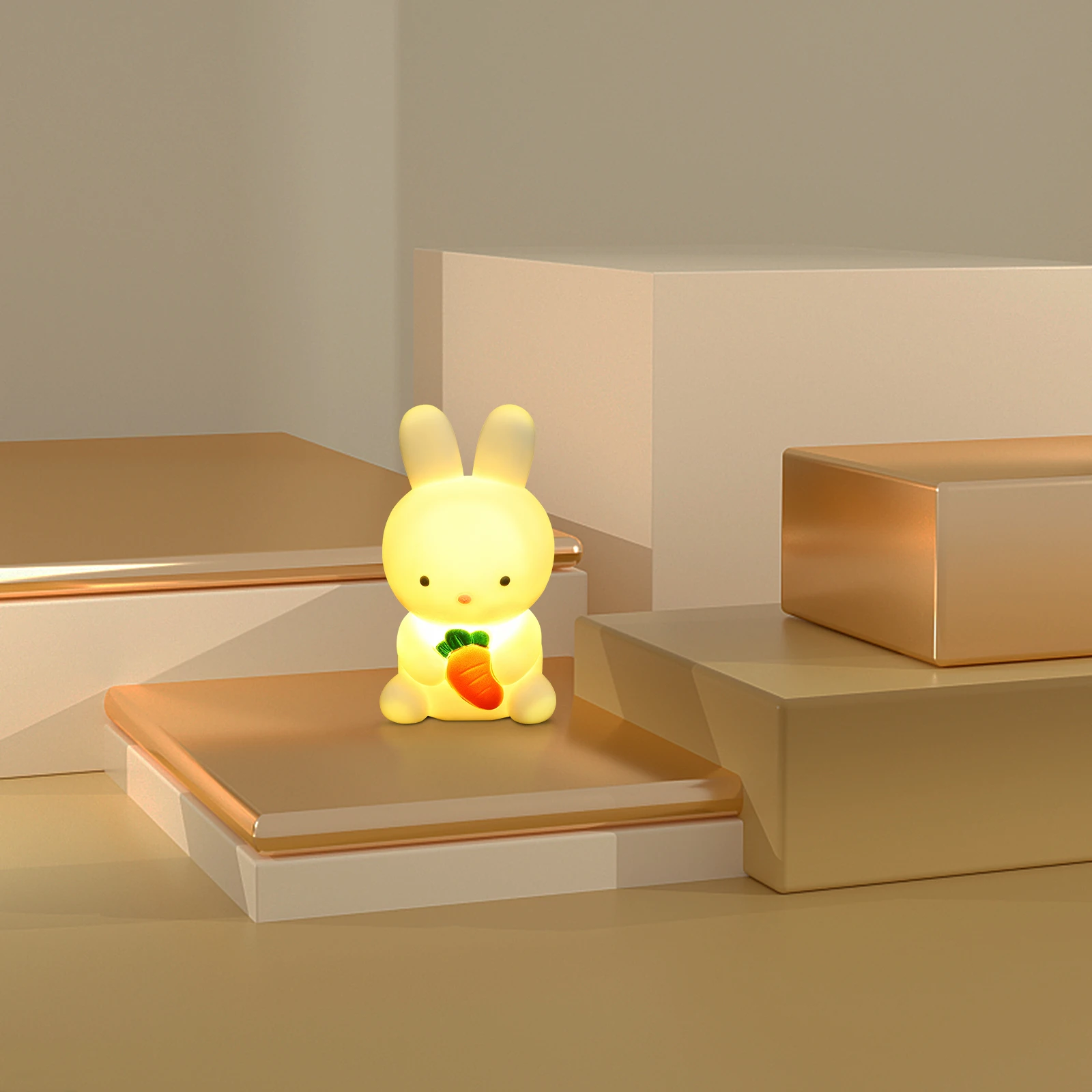 

Rabbit Light Night Cute Lamp Bunny Lights Desk Animal Cartoon Bedroom Pvc