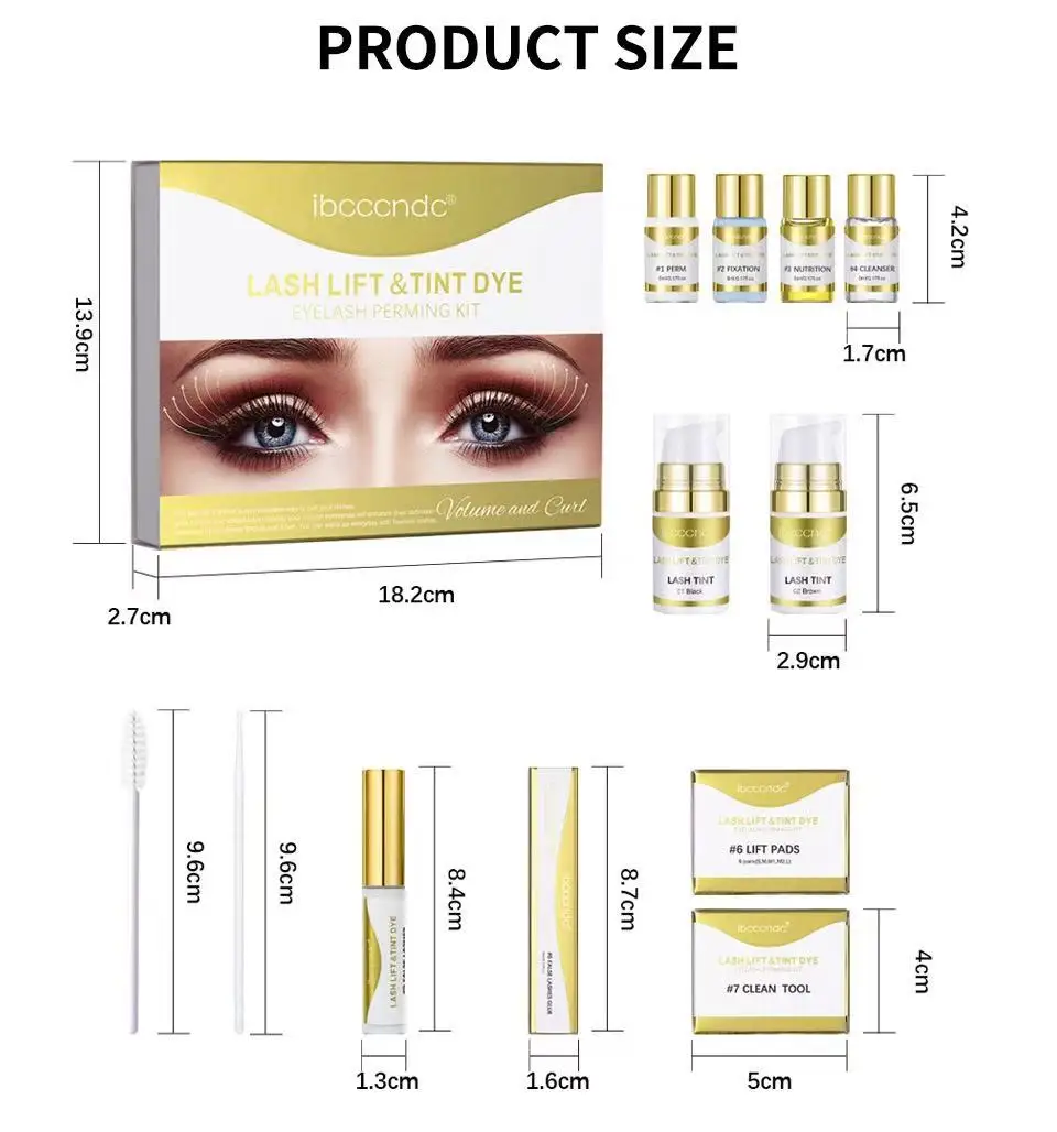 Kit de Levage de Cils et Teinture pour les Yeux, Maquillage Semi-Continu, Livraison Directe