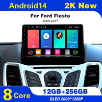 Android 14 Car Radio For Ford Fiesta 2009-2017 Multimedia Video Player Navigation Stereo GPS 5G WIFI BT5.0 4G LET No 2din dvd