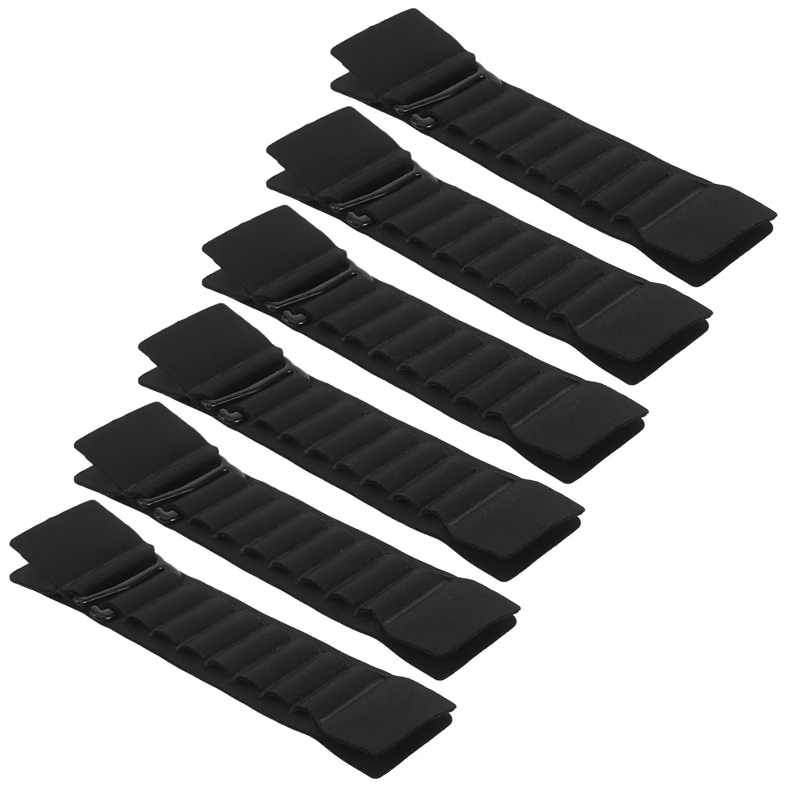 Kit com 6 Extensores de Sutiã com 8 Furos, Alça Ajustável Elástica para Sutiã, Fecho Traseiro para Sutiã Esportivo, Maiô e Yoga, Ajuste Confortável