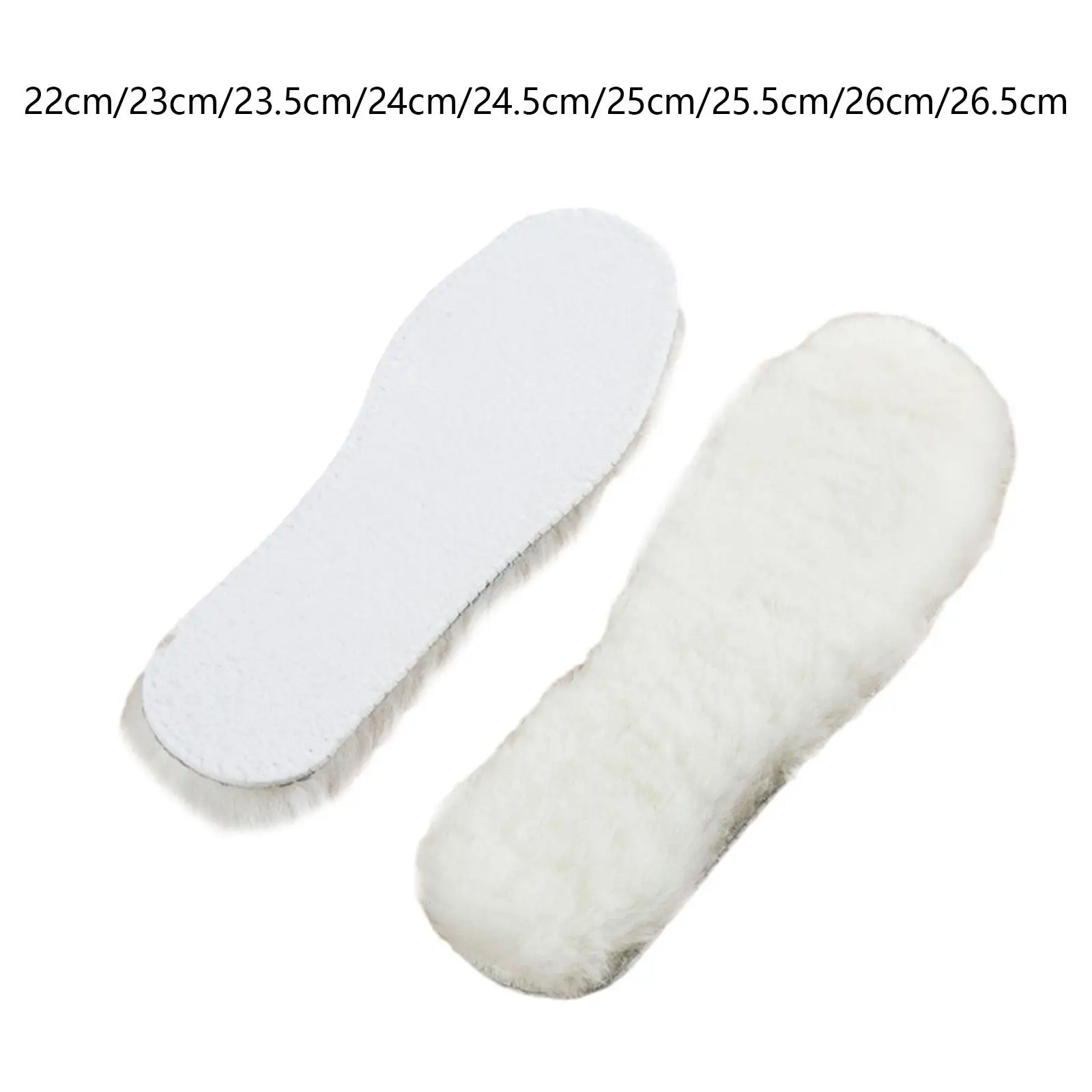 Wool Insoles Thick Inner Soles Thermal Comfortable for Women Men Premium Fleece Insoles for Boots Slippers Shoes Outdoor Sports