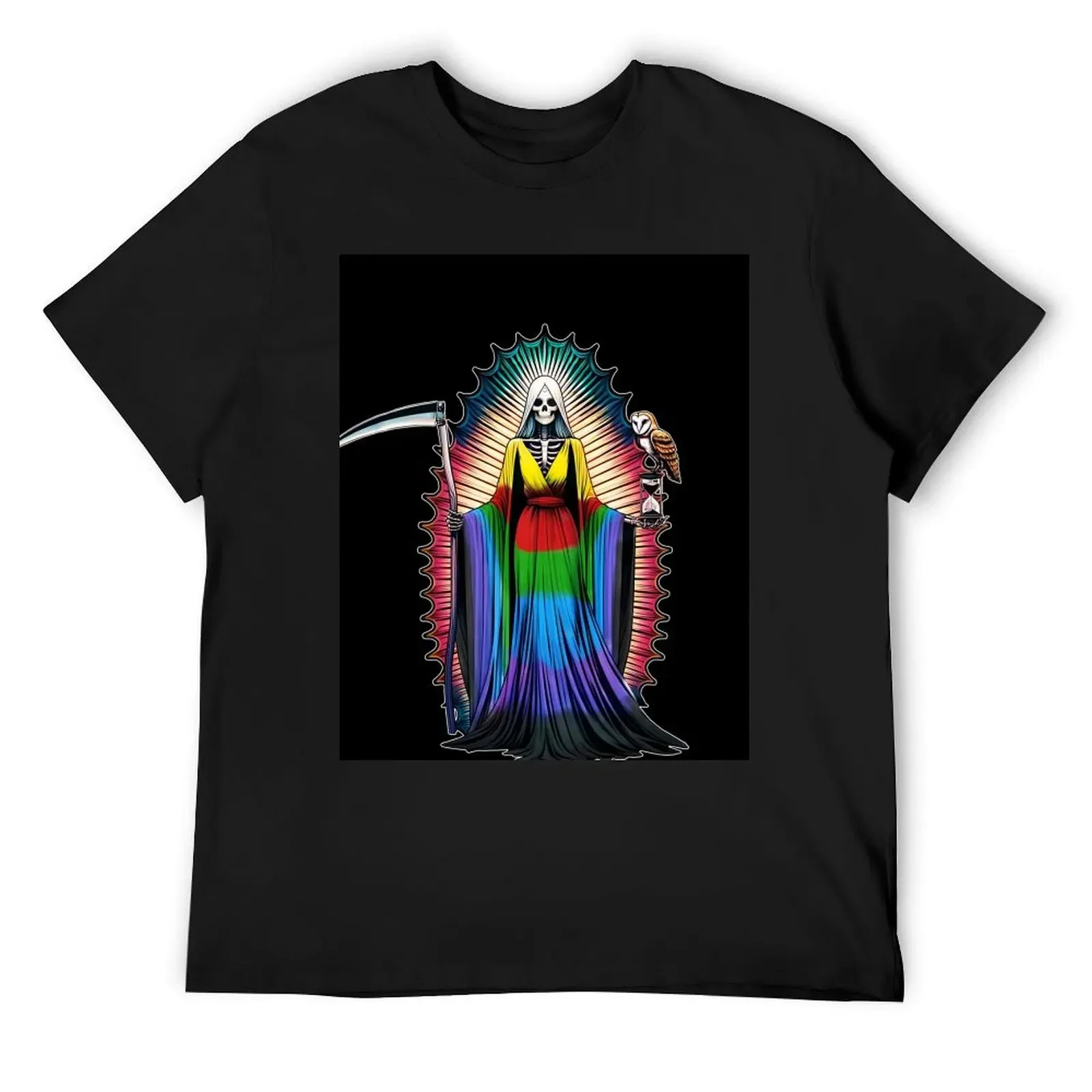 Santa Muerte of the Seven Powers - Santa Muerte de las Siete Potencias T-Shirt custom t shirt t shirts for men graphic