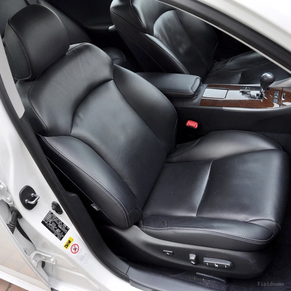 

Для Lexus IS II XE20 2005 2006 2007 2008 Sedan Nappa кожаные чехлы на автомобильные сиденья полный комплект аксессуаров для защиты салона