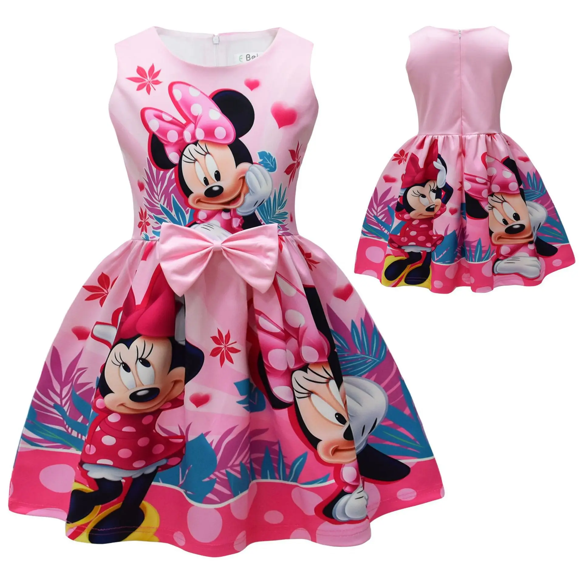 

Disney Minnie Mouse Costume Children Fancy Costumes Dress Girls Birthday Party Princess Dresses Halloween Skirt for Kid