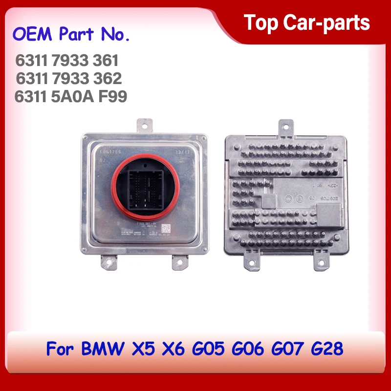 

63117933361 63117933362 63115A0AF99 Original Headlight LED Control Computer Module Ballast For BMW X5 X6 G05 G06 G07 G28